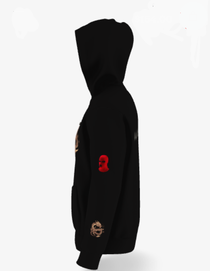 GANG SLIDER HOODIE BLACK