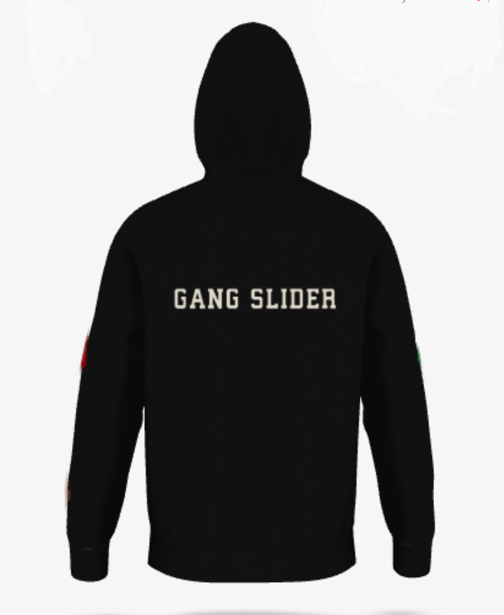 GANG SLIDER HOODIE BLACK