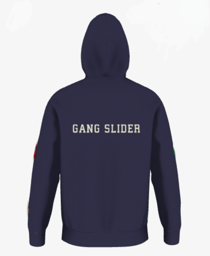 GANG SLIDER HOODIE BLUE