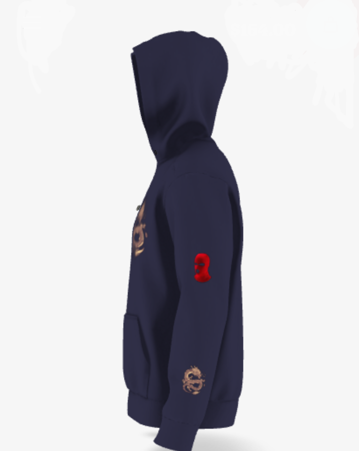 GANG SLIDER HOODIE BLUE